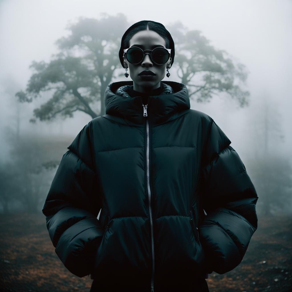 Moody Fashion Editorial in Film Noir Style