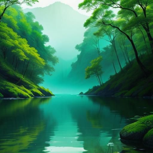 This image should evoke a sense of peace, tranquility, and a...