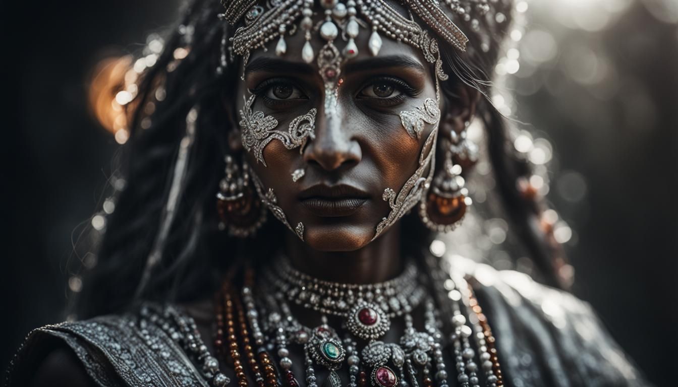 Crystal Indian Fairy Sculpture in Sunlight