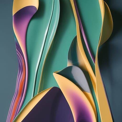 Surreal Porcelain Abstract Papier Art