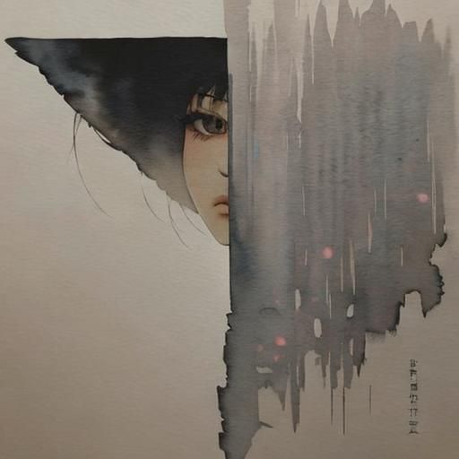 Soul's Loneliness Explored in Watercolor