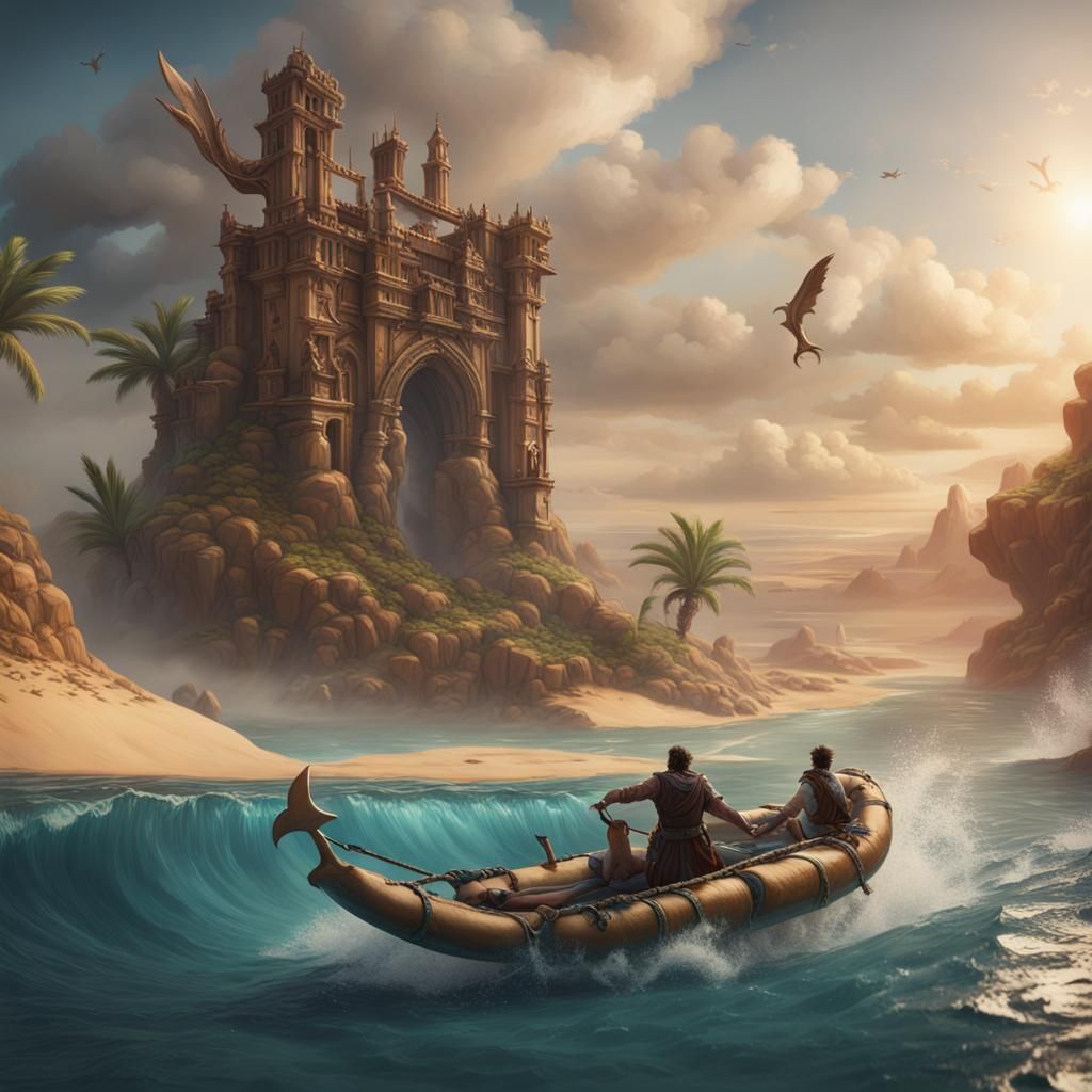 Dolphin Guides Man to Desert Island