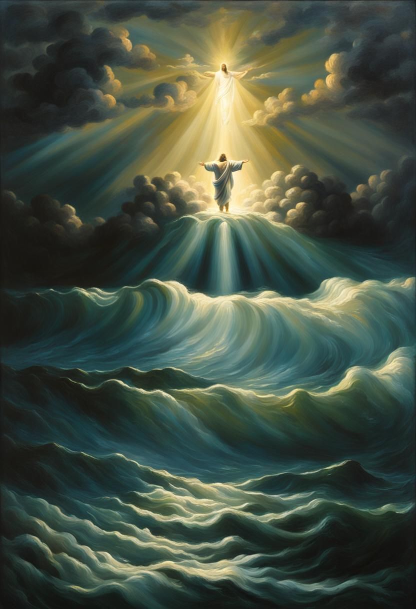 Jesus Walks on Water: A Baroque Painting