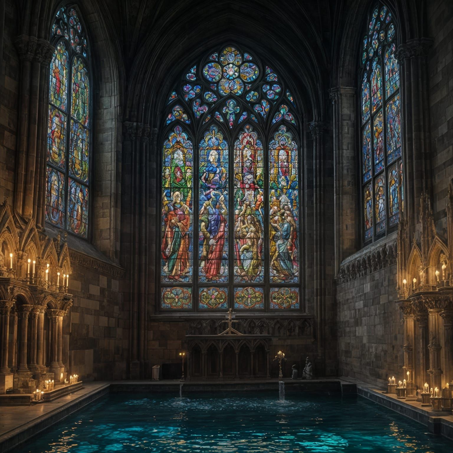 Submerged Cathedral Protected by Knights Templar