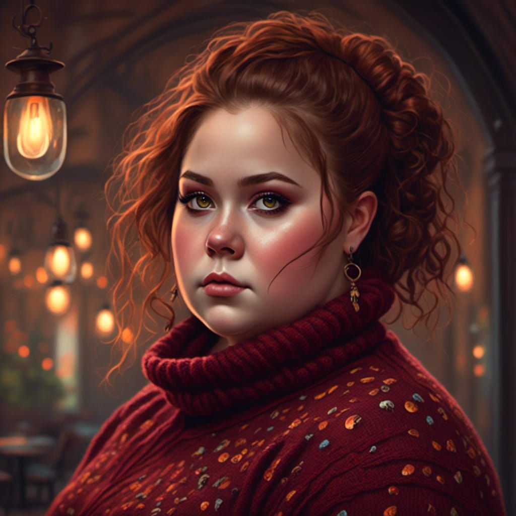 Mushroom Girl Portrait in Greg Rutkowski Style