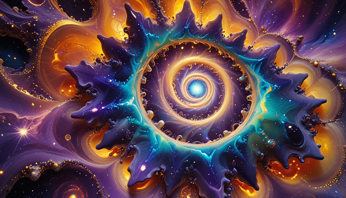 Iridescent Star Clusters in Cosmic Vortex Tunnel