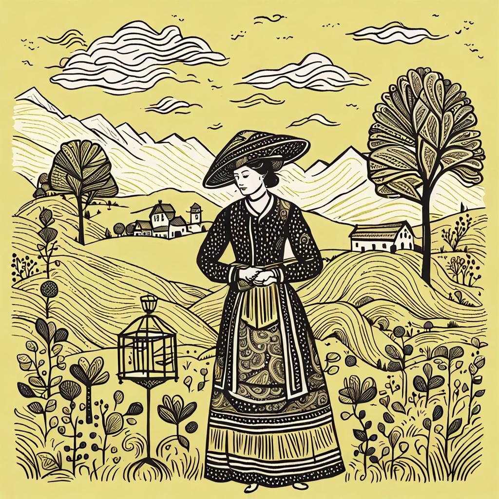 AI Generated Image of a Traditional Wife