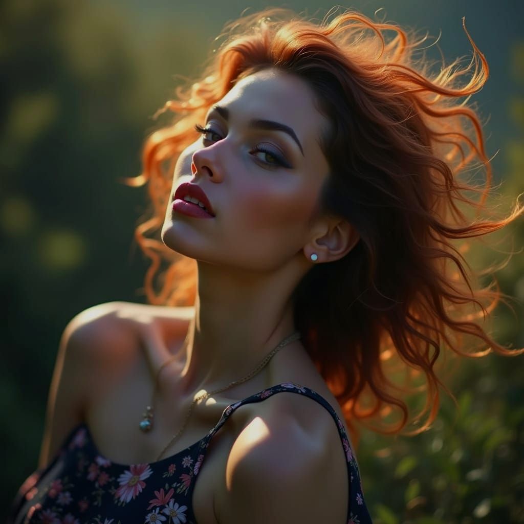 Abstract Red Spirals and Vortices