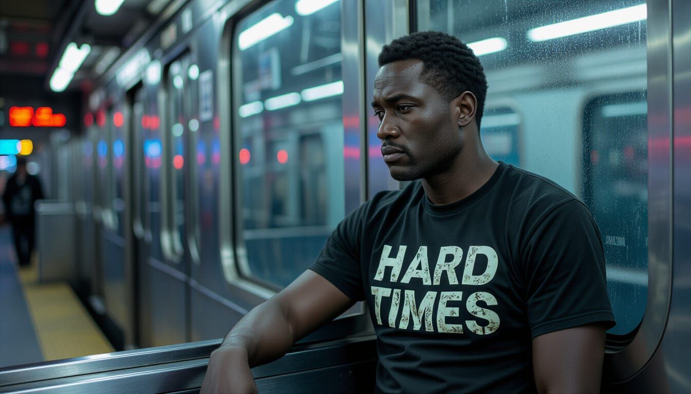 Cinematic Noir Portrait in Moody Gritty Style