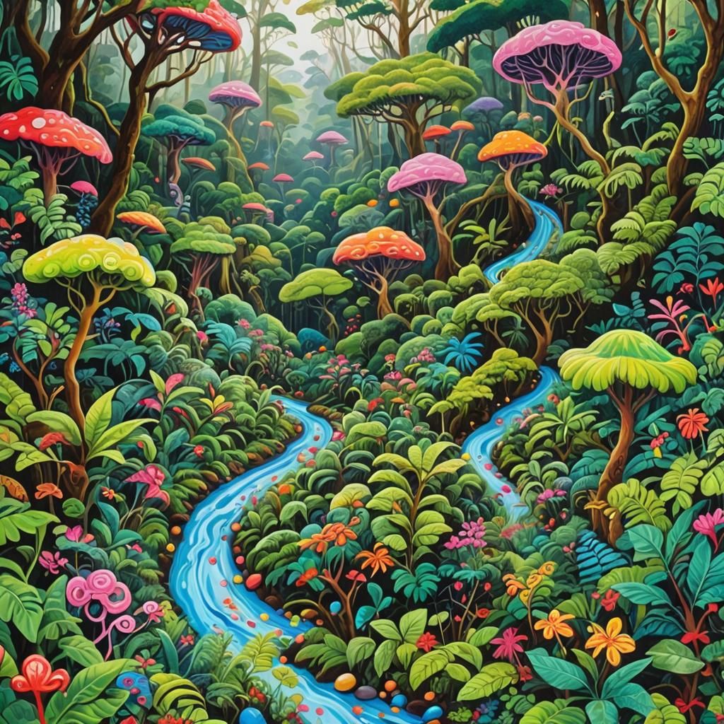 Monteverde Cloud Forest Reserve: Gouache Candyland