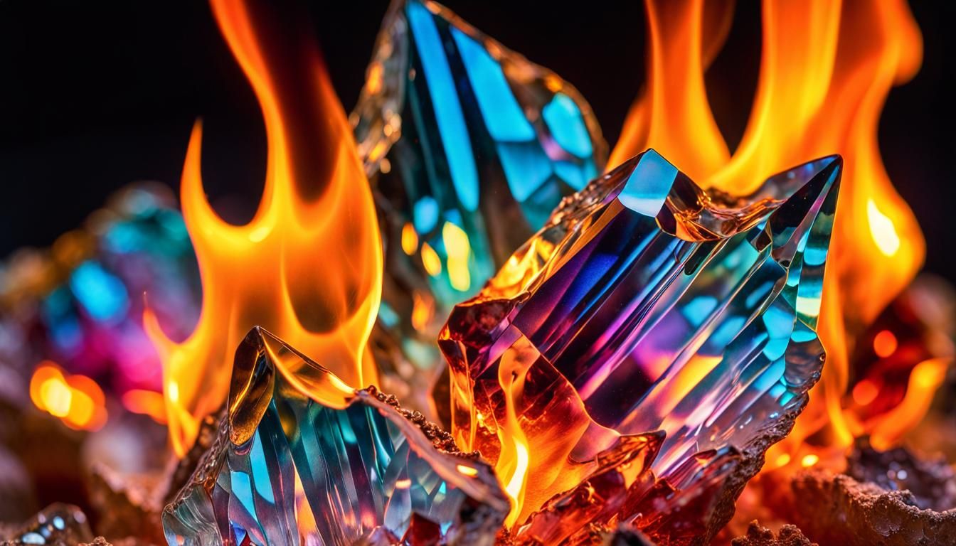 Fiery Crystal Ablaze