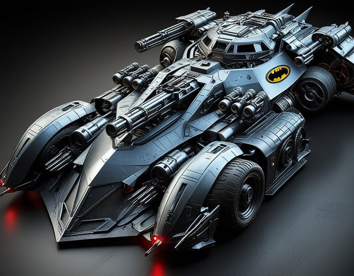 Retro-Futuristic Batmobile Design