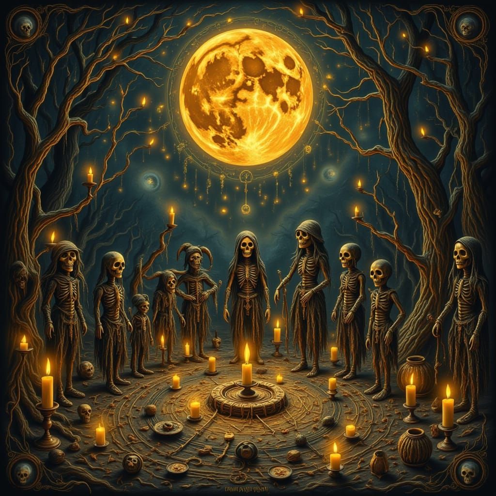Voodoo Harvest Moon Ritual in Dark Style