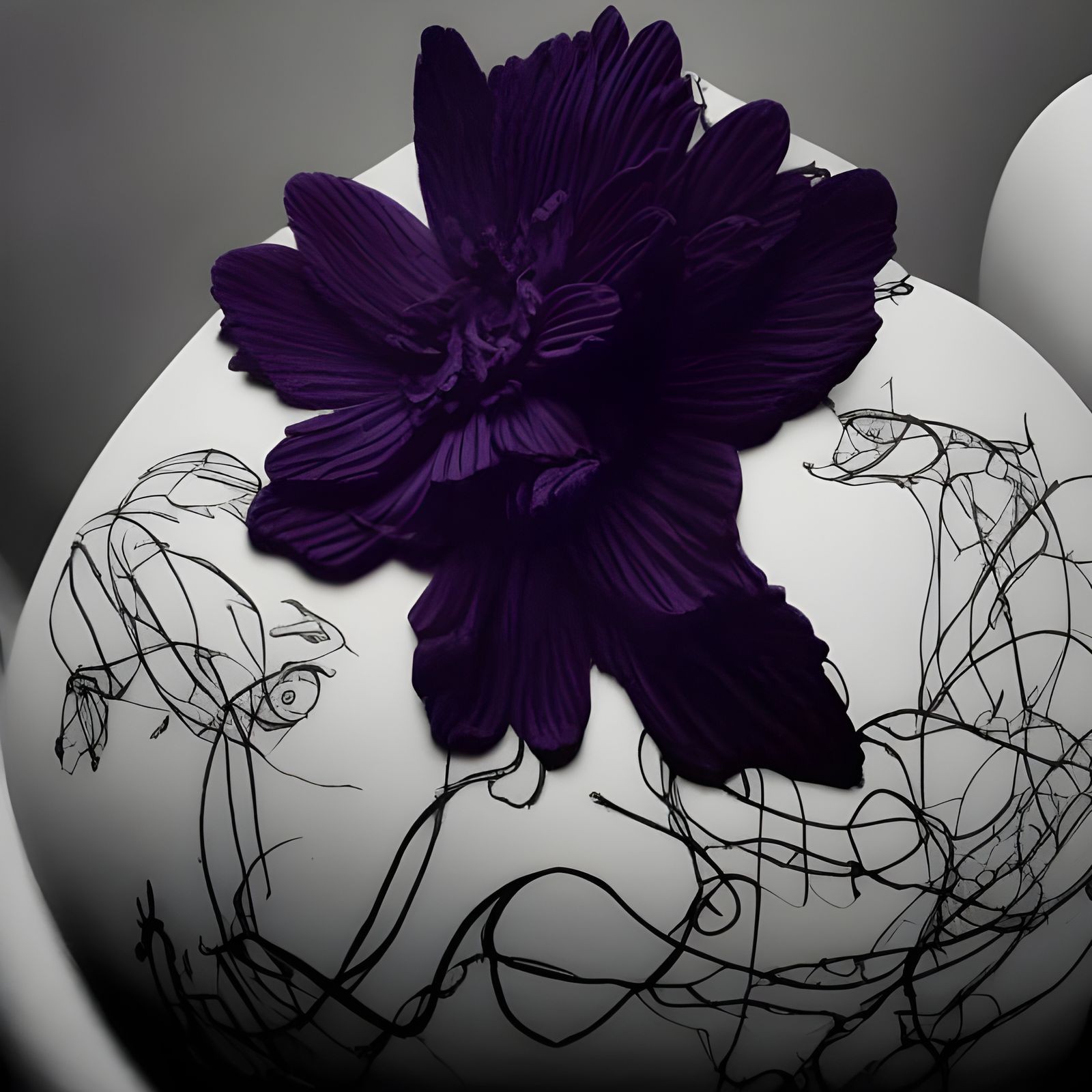 Surreal Celestial Flowers in Detailed 3D Shading