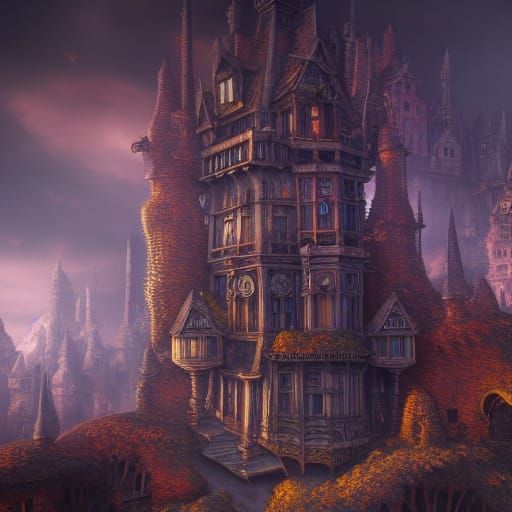 Creepy Castle Concept Art in Unreal Engine