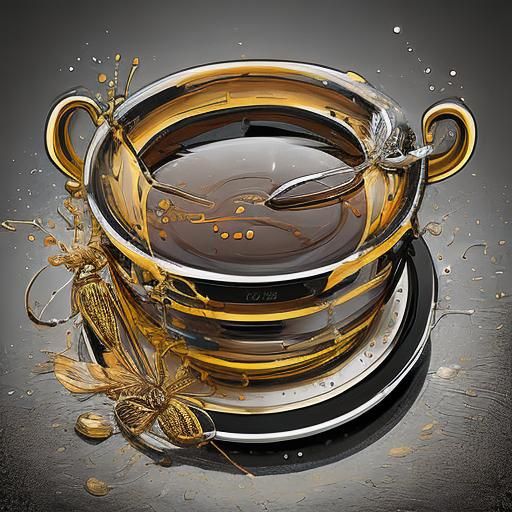 Honeycomb Dripping with Golden Honey