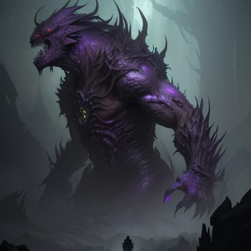 Angry Monster: Dark Fantasy Concept Art