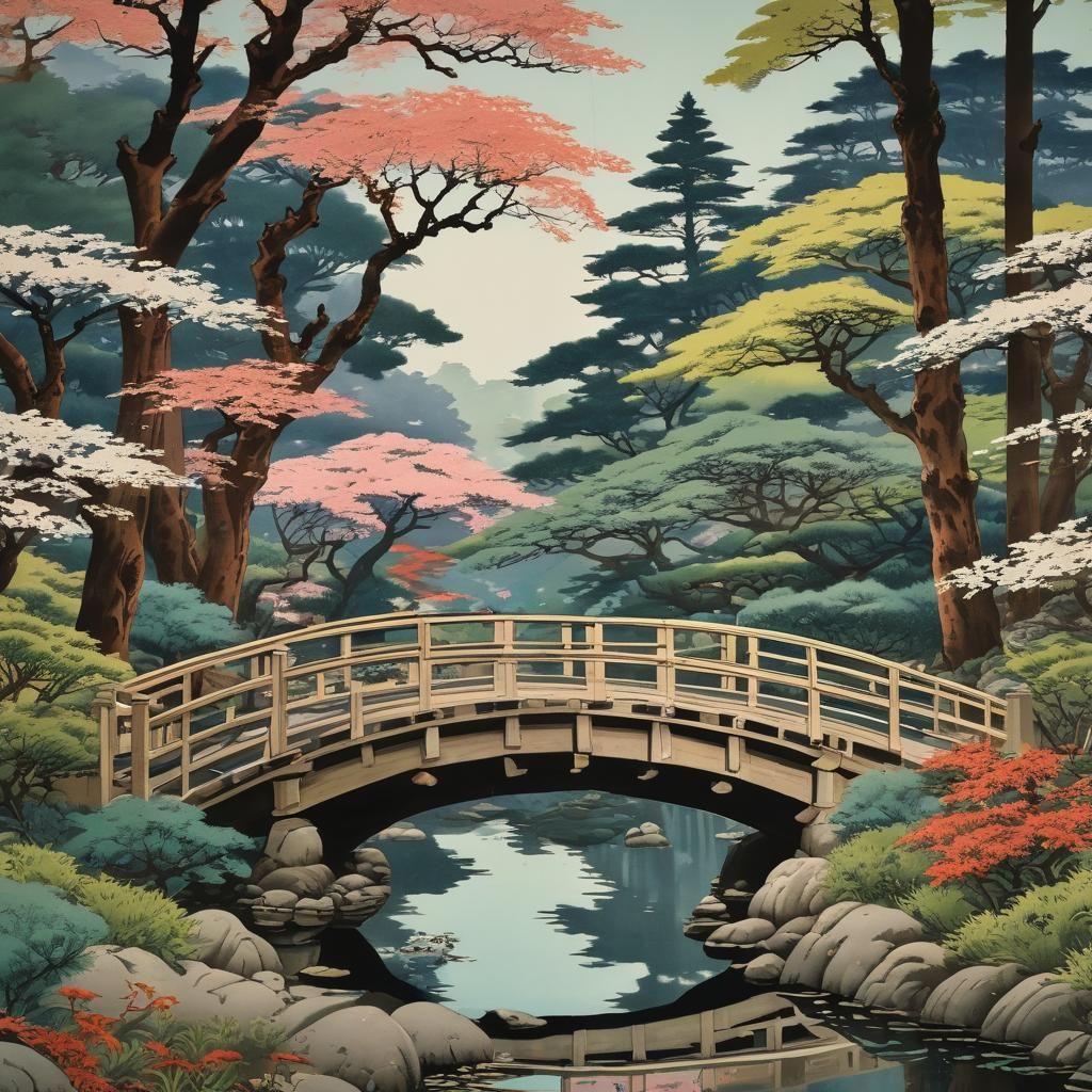 ukiyo-e  Japanese woodblock prints of a beautiful Japanese g...