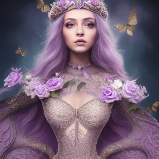 Dragon Princess with Lilac Platinum Details