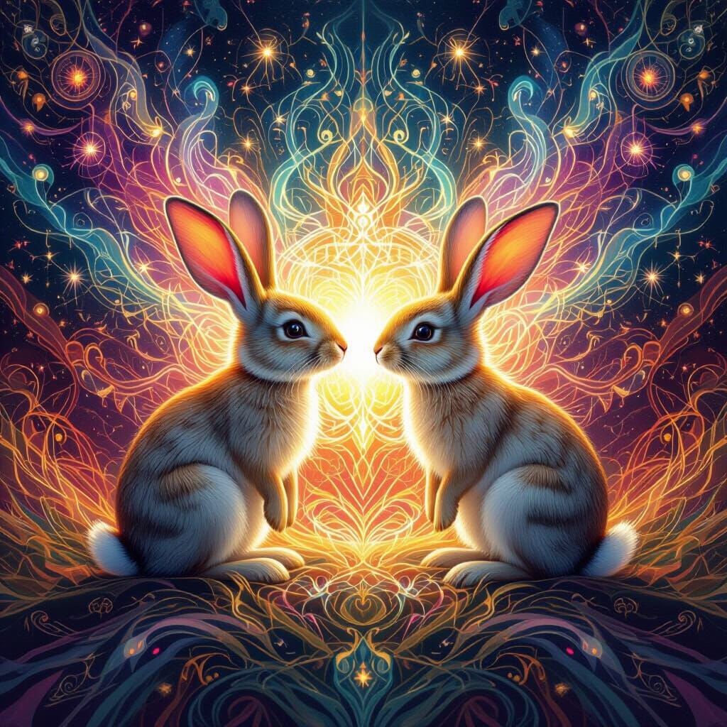 Rabbits' Cosmic Twin Flame Awakening