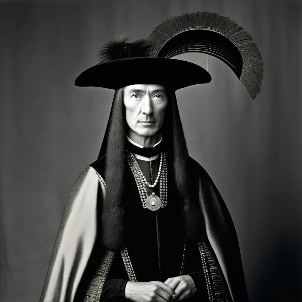 Arnolfini Portrait in Avedon Style