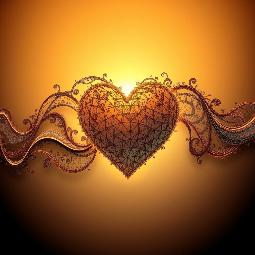 Abstract Fractal Wave Function with 3D Shading