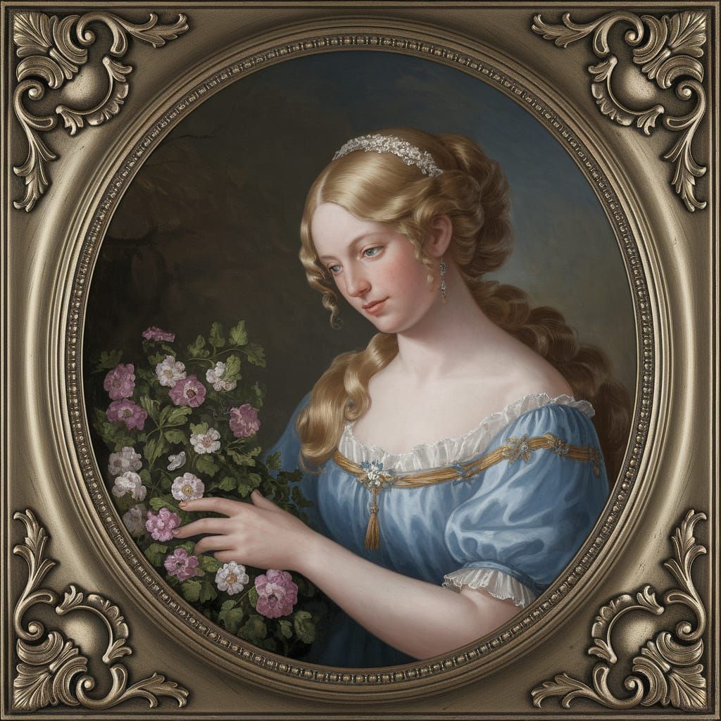 Exotic Cat on a Blonde Woman's Lap Beside a Vibrant Aquarium