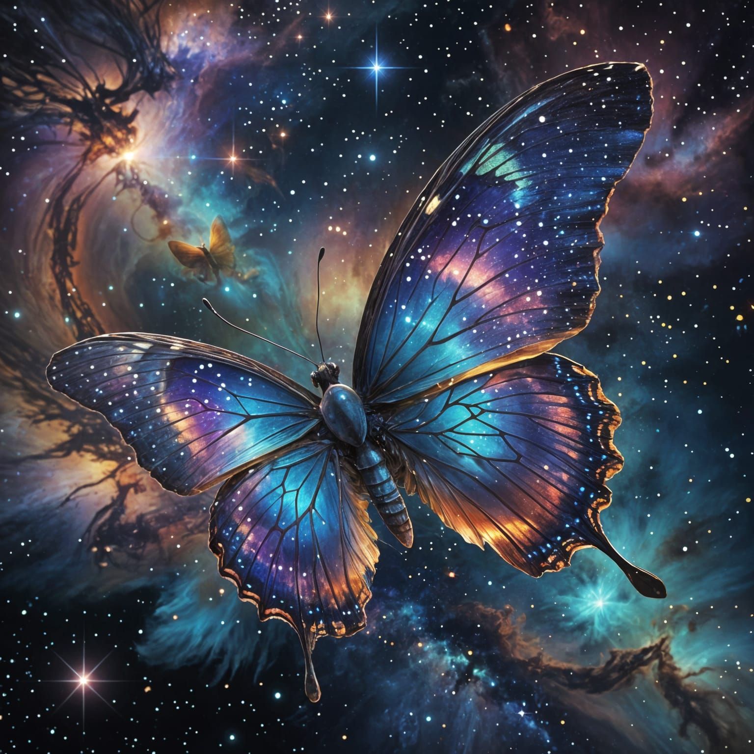 A cosmic butterfly