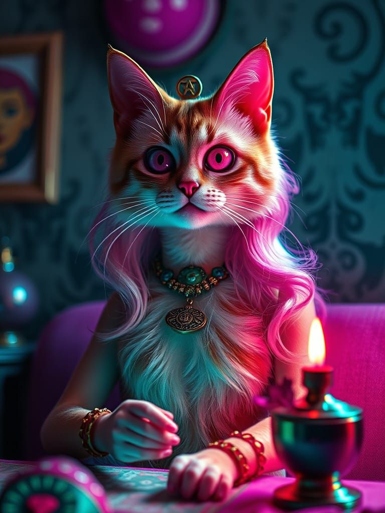 Barbie Cat Illuminati in Alternate Timeline Castle