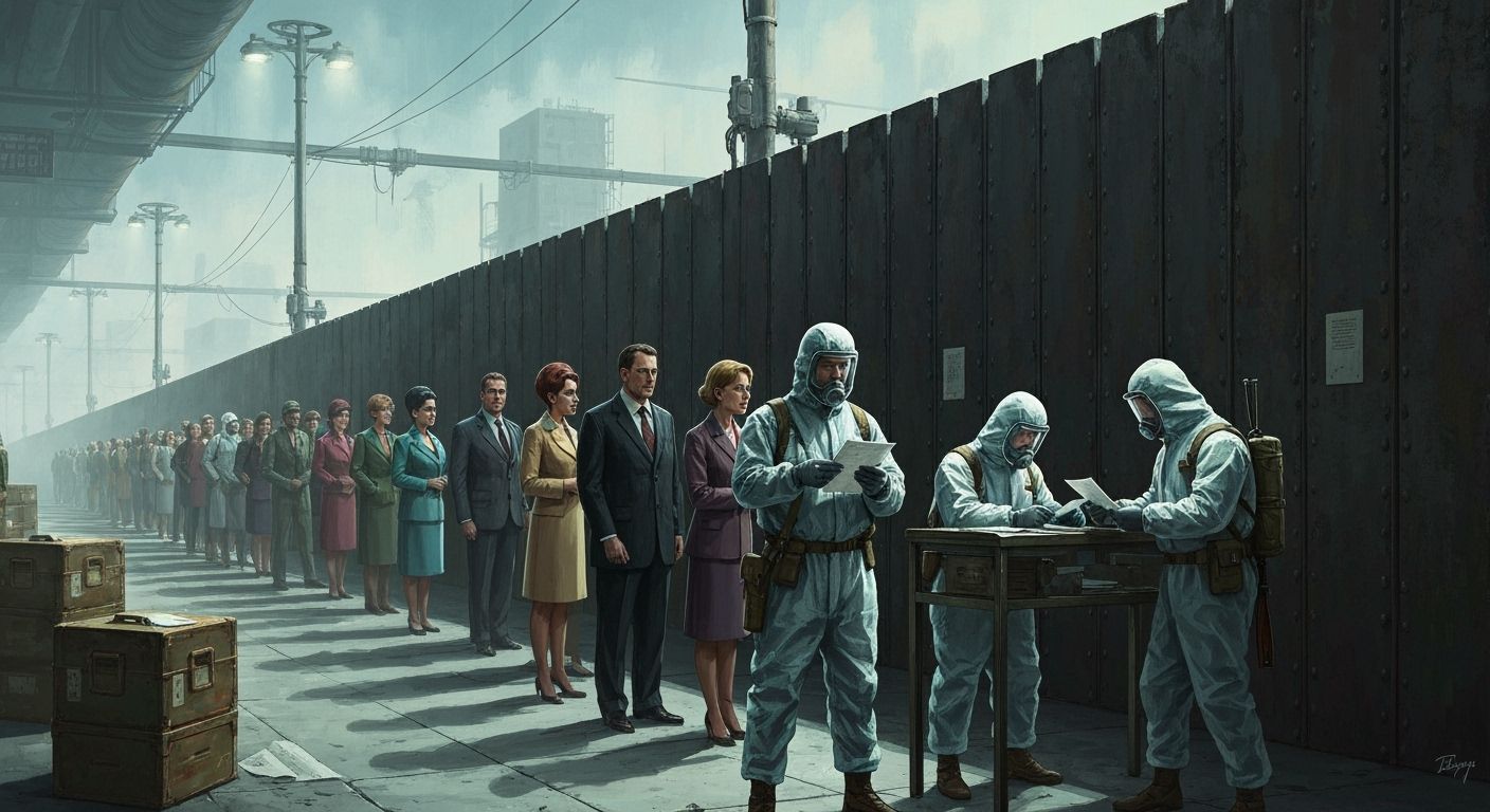 Retro-Futuristic Dystopian NYC Checkpoint