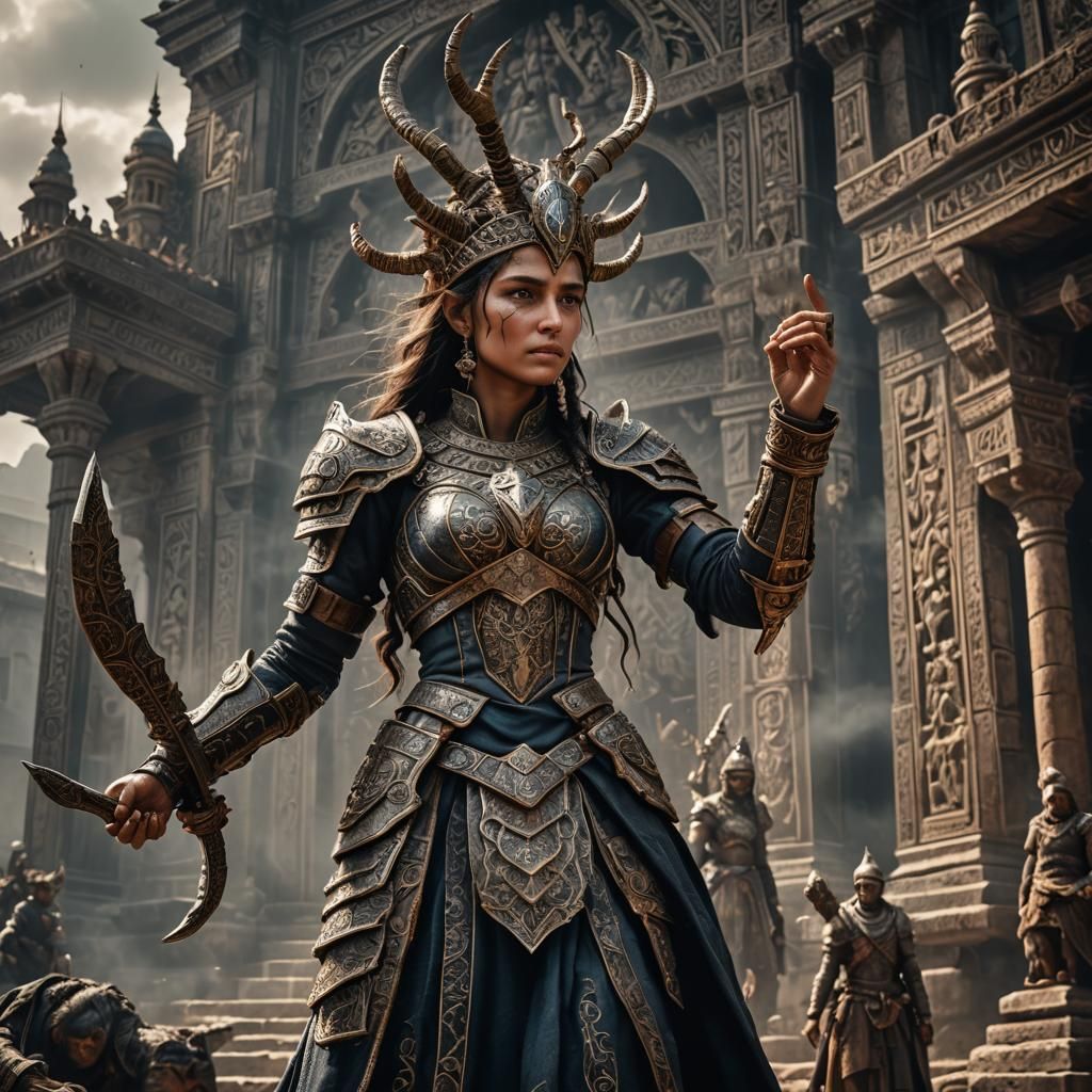 Victorious Thri-kreen Warrior with Githka and Chachka