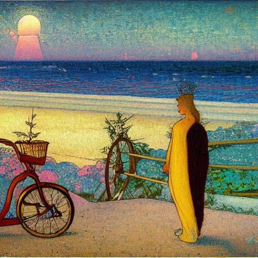 Fairytale Beach Cruiser Ride in Golden Age Style