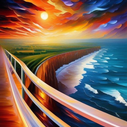 Epic Whimsical Ominous Painting in Digital Matte Art