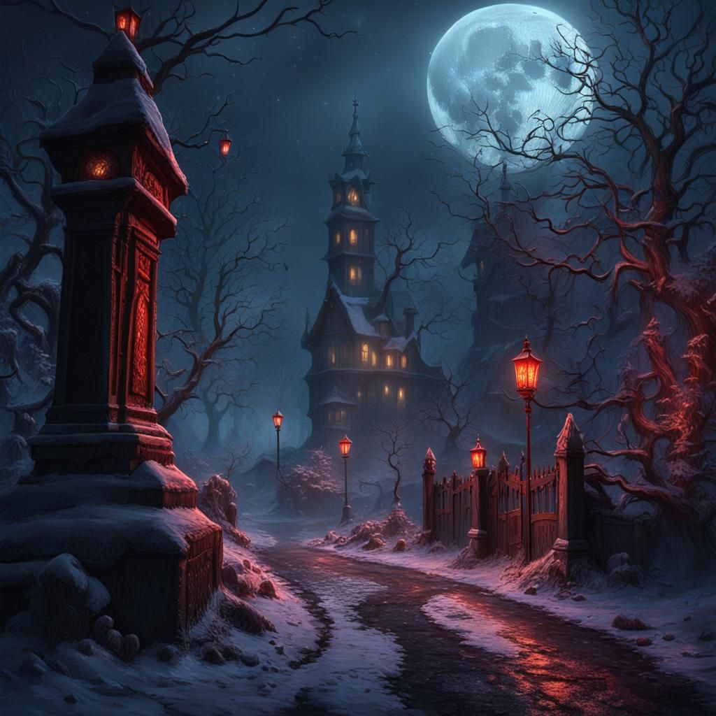 Eerie Nightmares Unfold in a Dark, Fantastical Realm