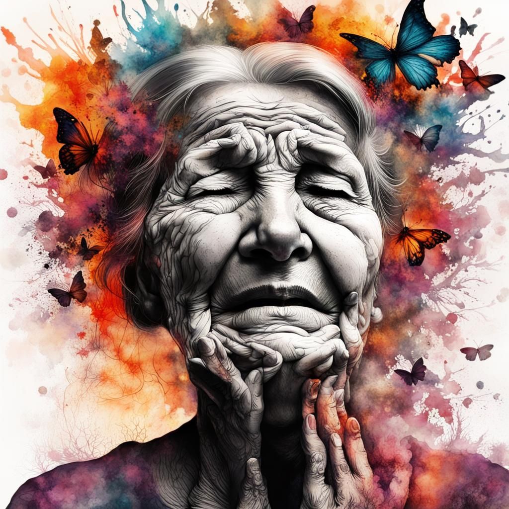 Lost Memories: Ink Splatter Art of Dementia