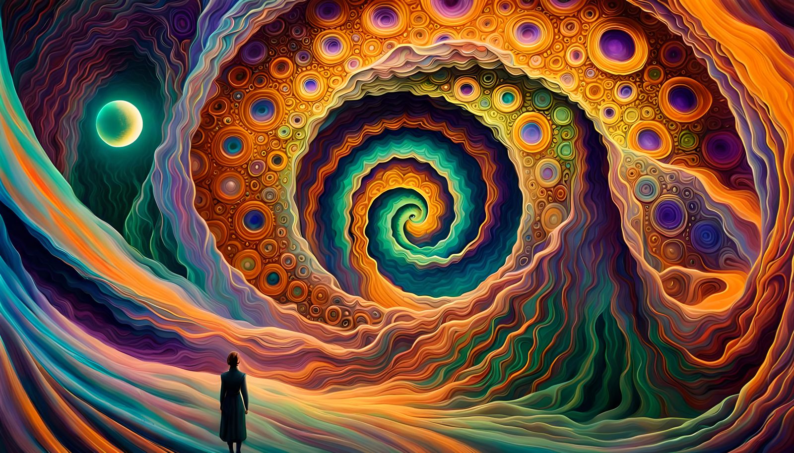 Surreal Dimension: Abstract AI Interpretation