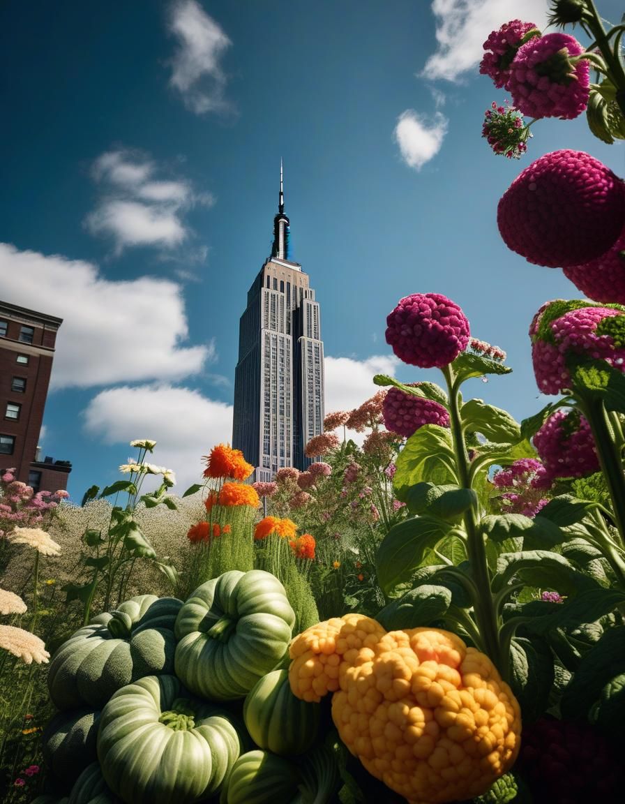 Empire State Building Transformed into Urban Garden