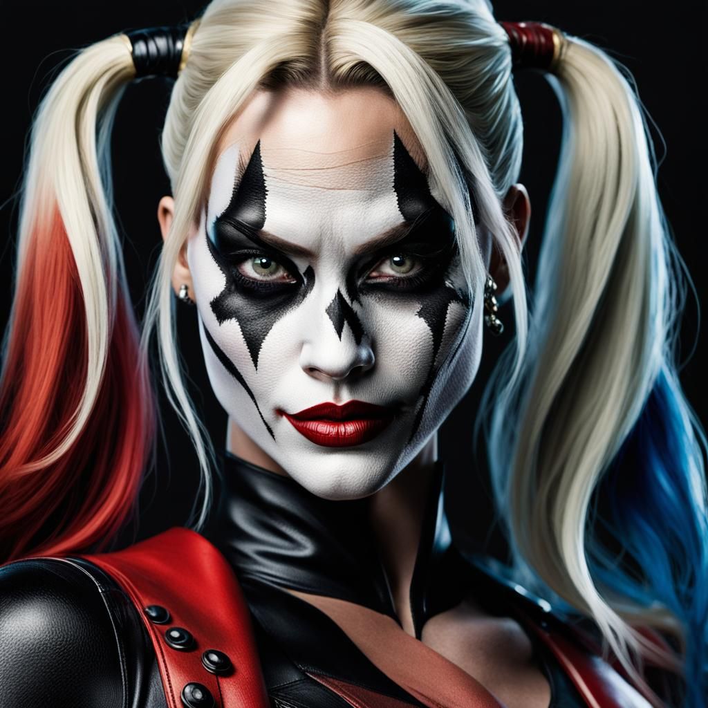 Harley Quinn Venom Fusion: Professional Color Portrait