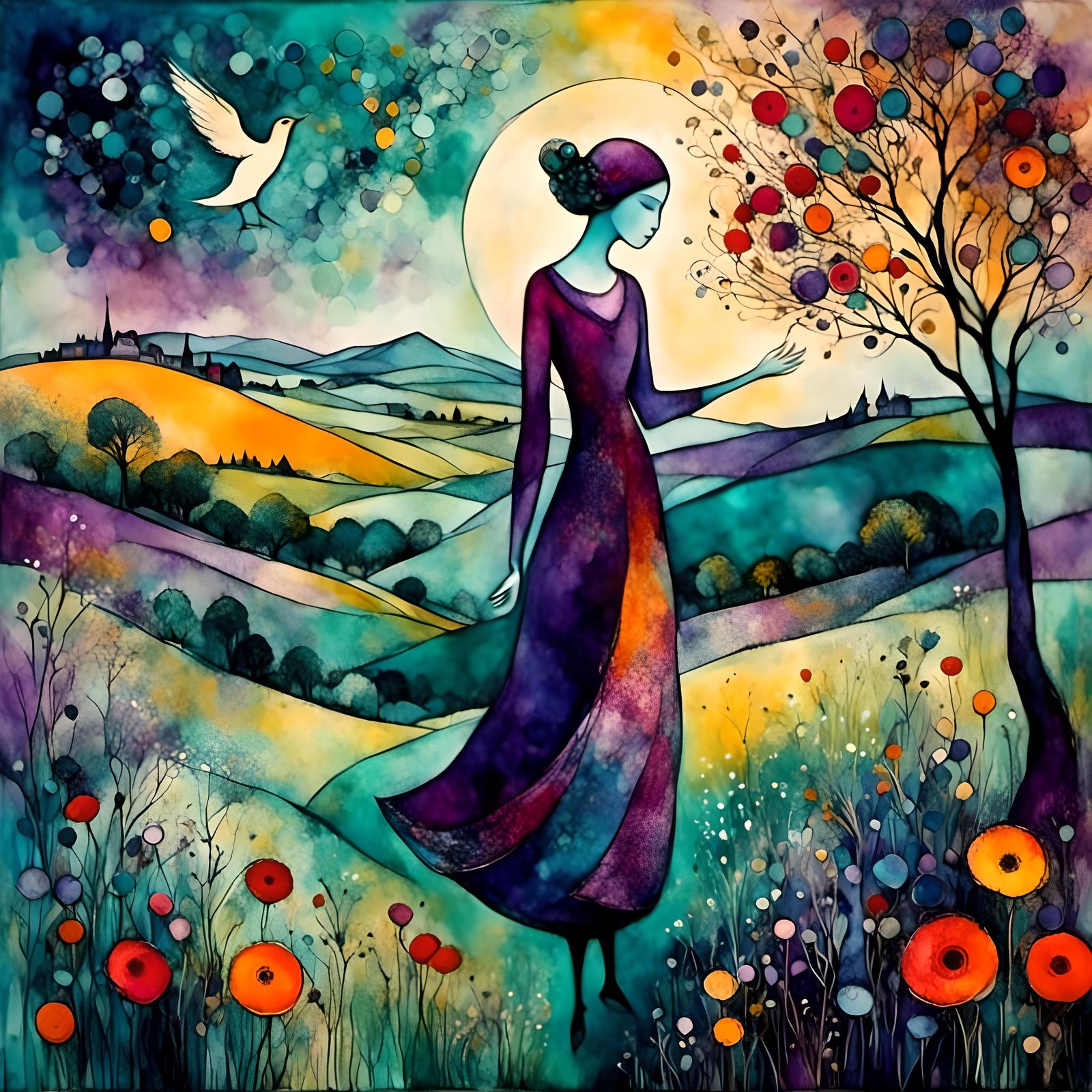 Dreamlike Fantasy in Poetic Figurative Style