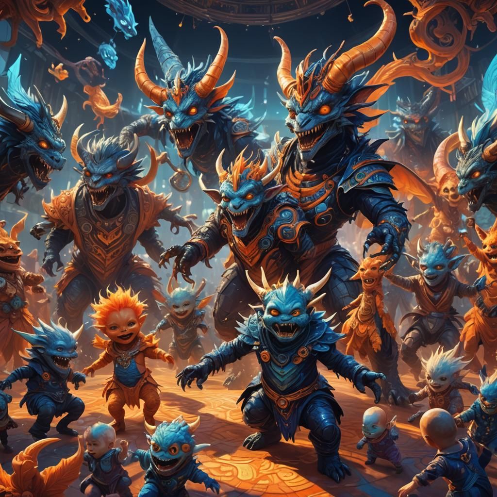 Monsters and Babies Dancing: Fantastical Concept Art