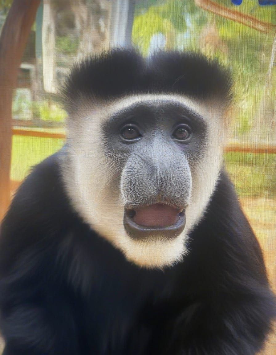 Colobus Monkey in Sarcasm