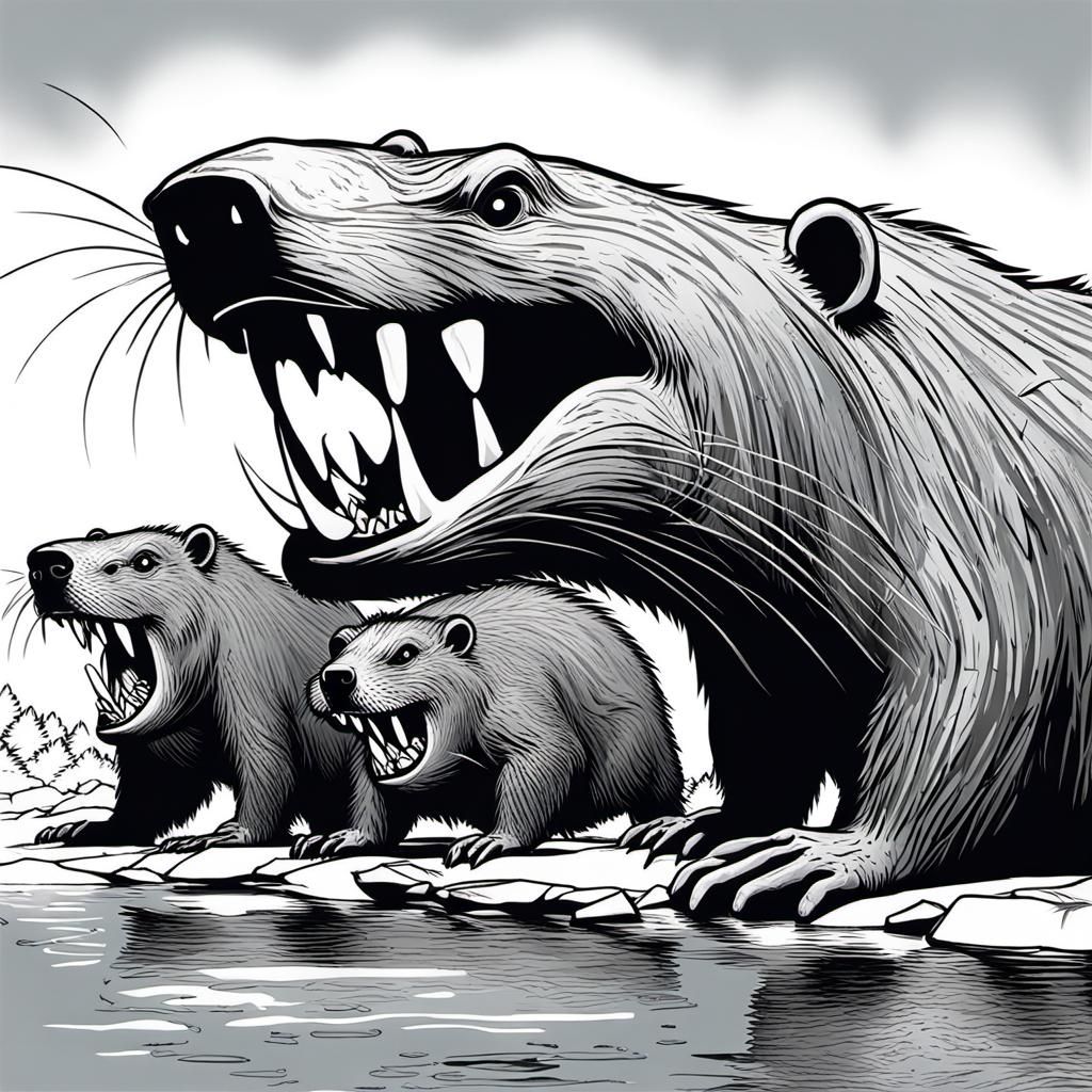 Ice Age Giant Beaver Attack