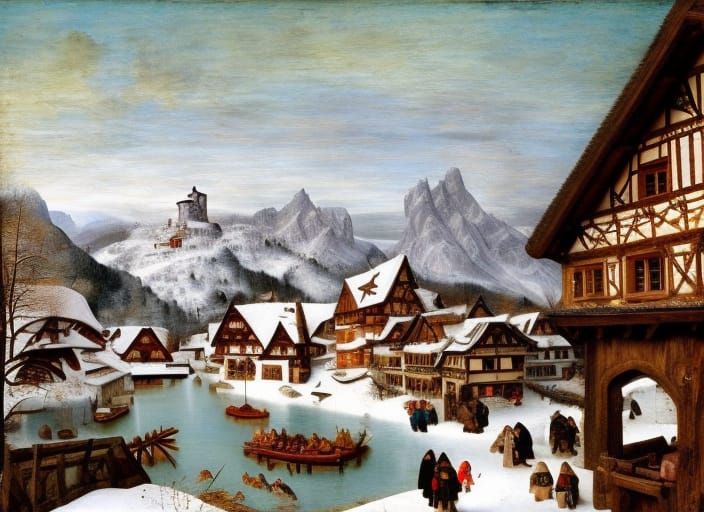 Winter Fair in Warhammer-Inspired Renaissance Style
