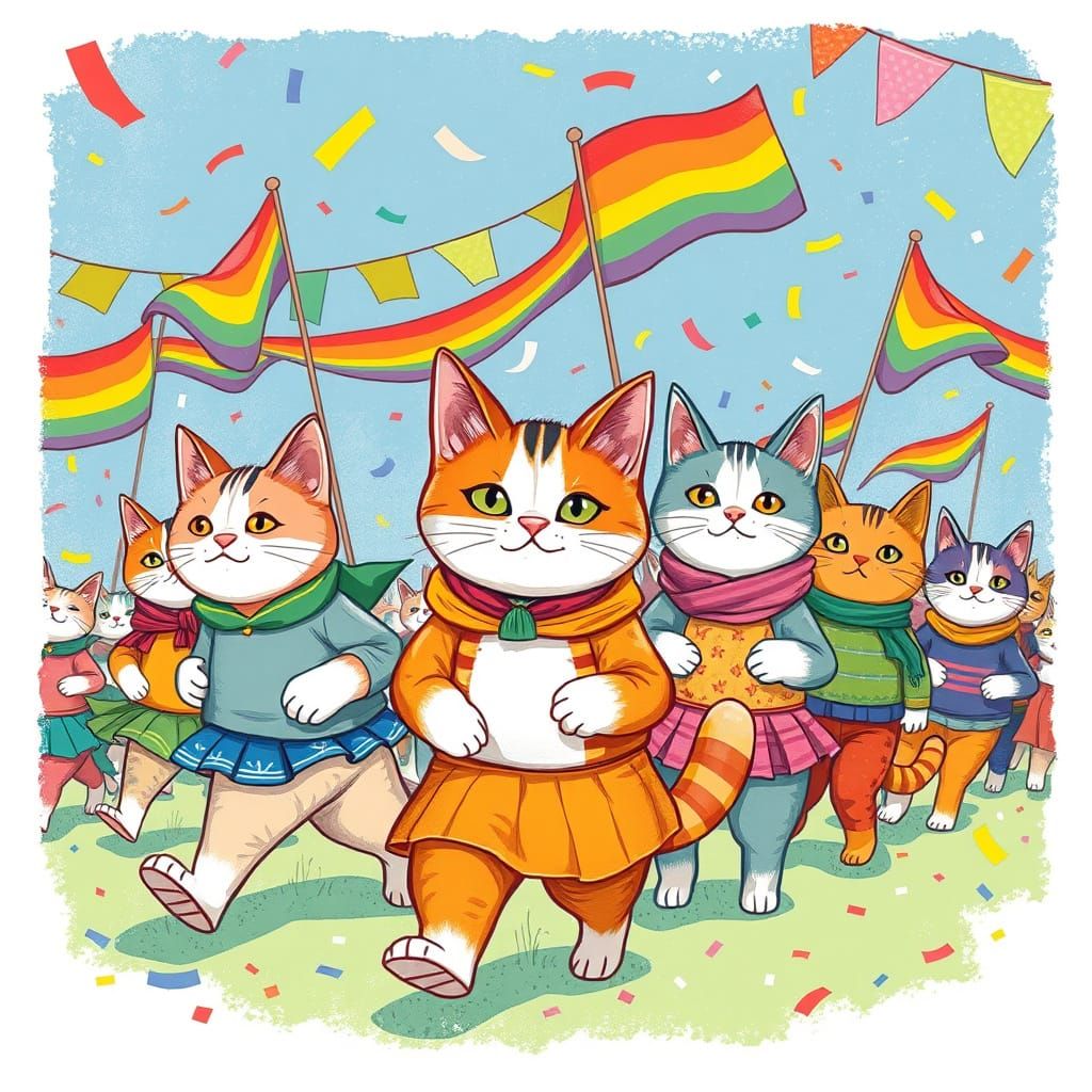 Gay Pride Cat Parade