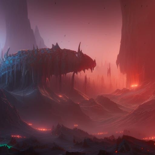 Fantastical Shivers in Deep Color Matte Painting