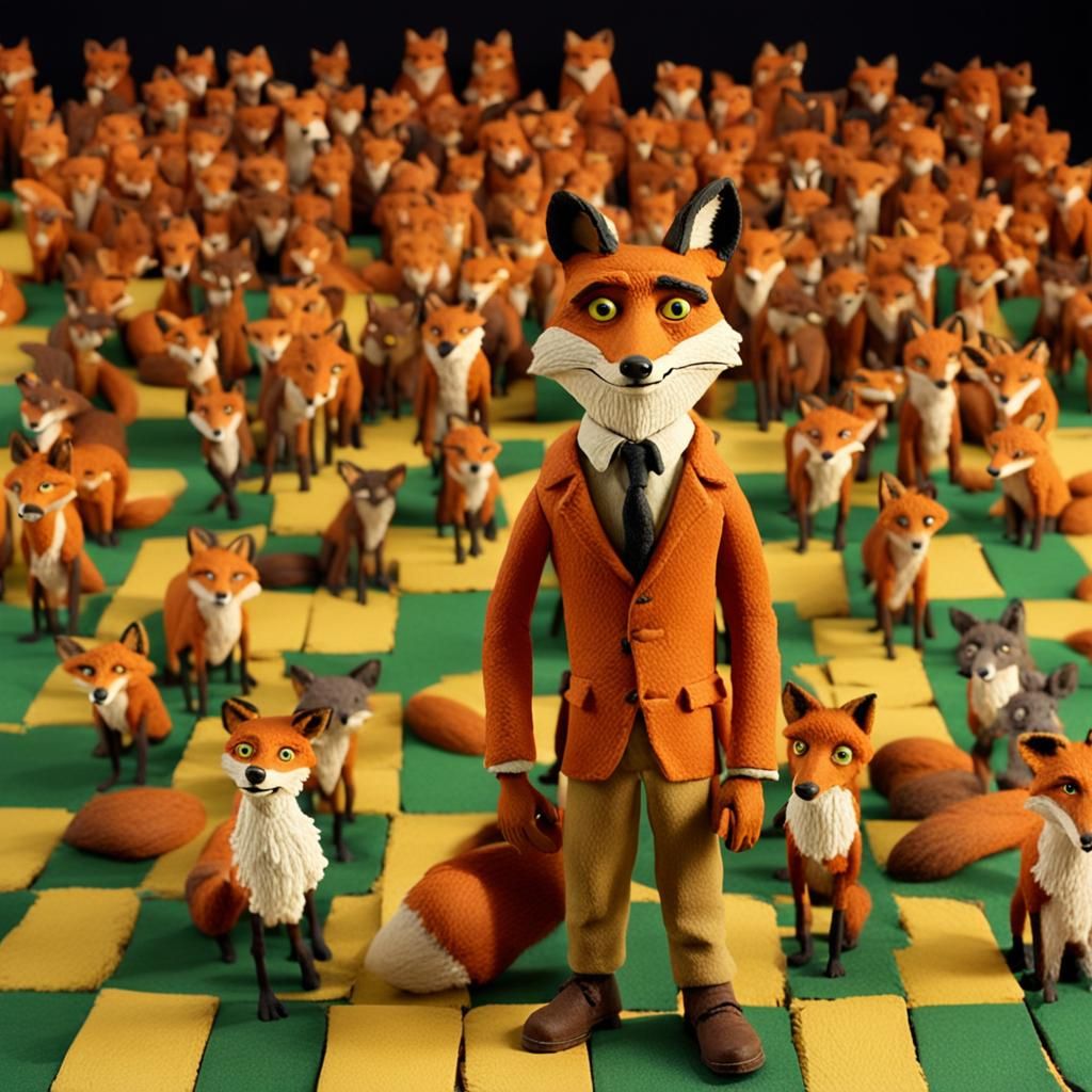 Fantastic Mr. Fox in Claymation Style