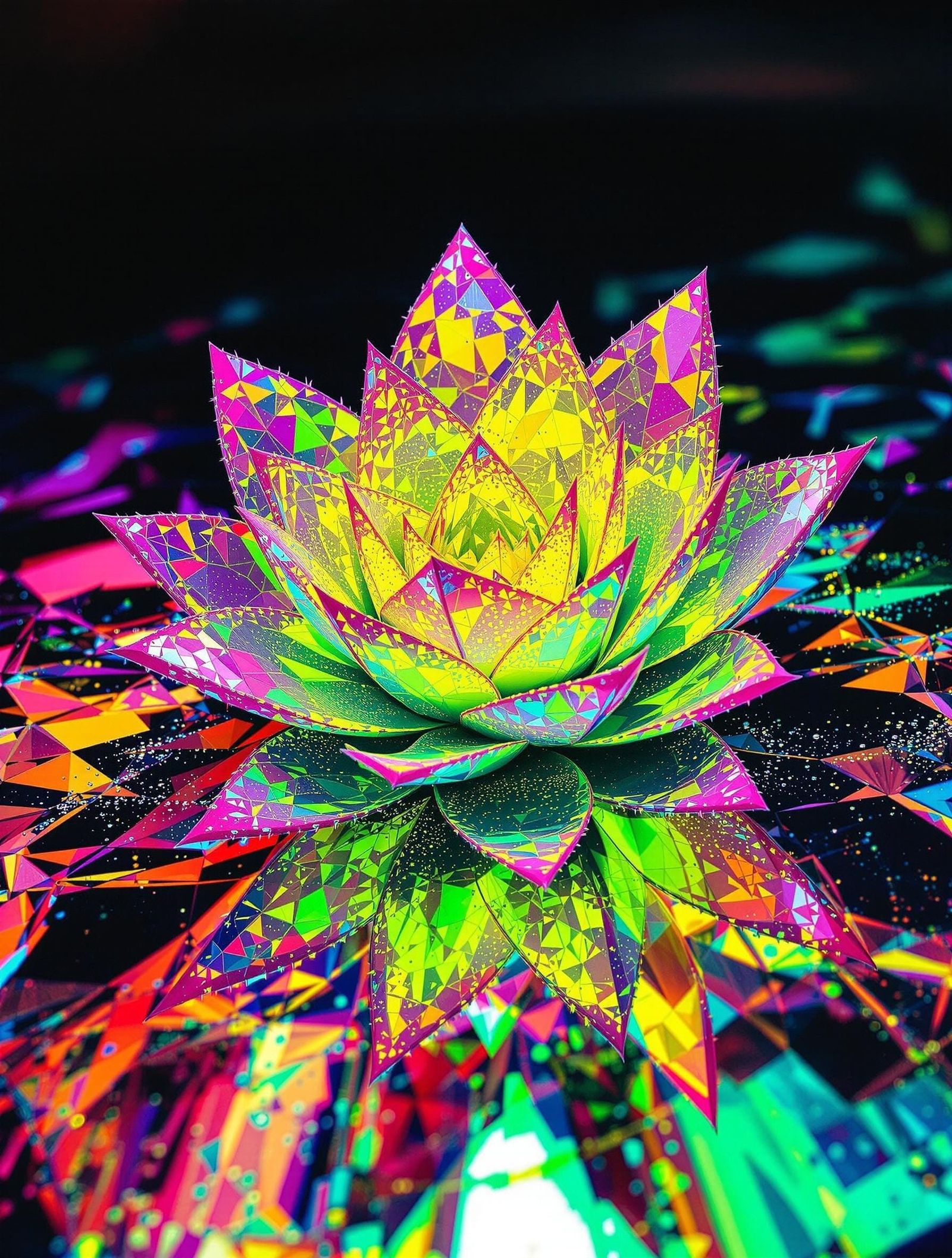 Neon Succulent Radiates Intense, Shifting Colors