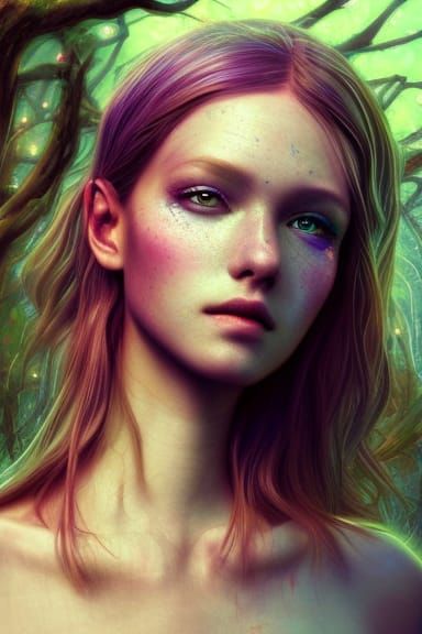 Android Fairy in Vibrant Digital Art