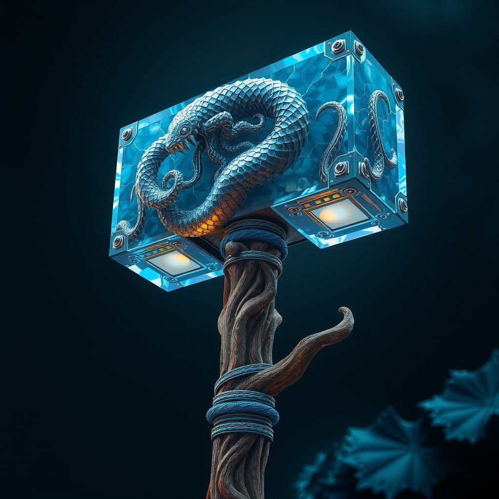 Kraken Warhammer Forged from Crystal Steel