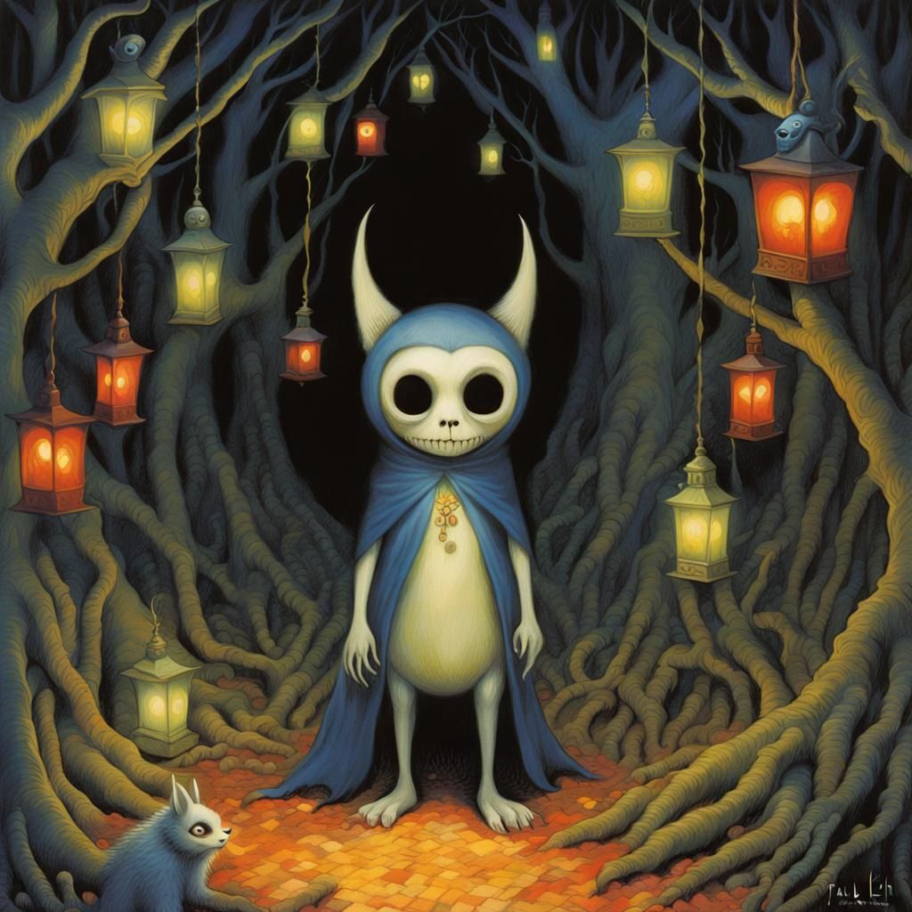 Grimdark Scene Inspired by Gothic Fairytales